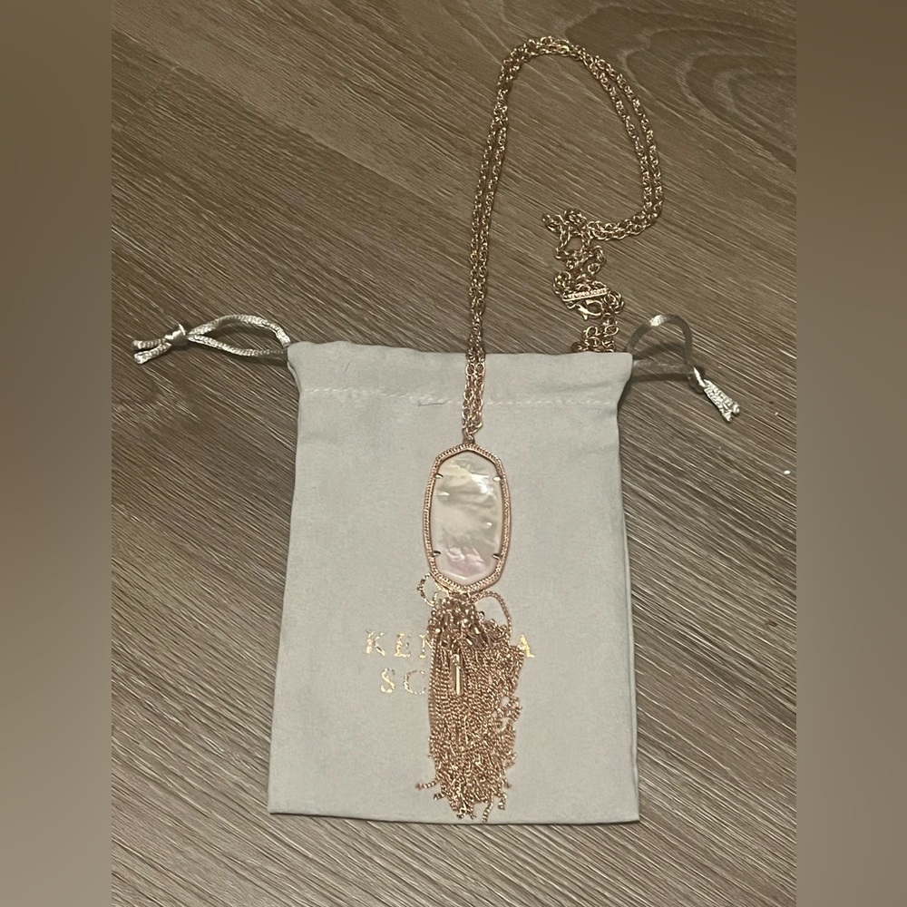 Kendra Scott Rayne Mother of Pearl Pendant Necklace